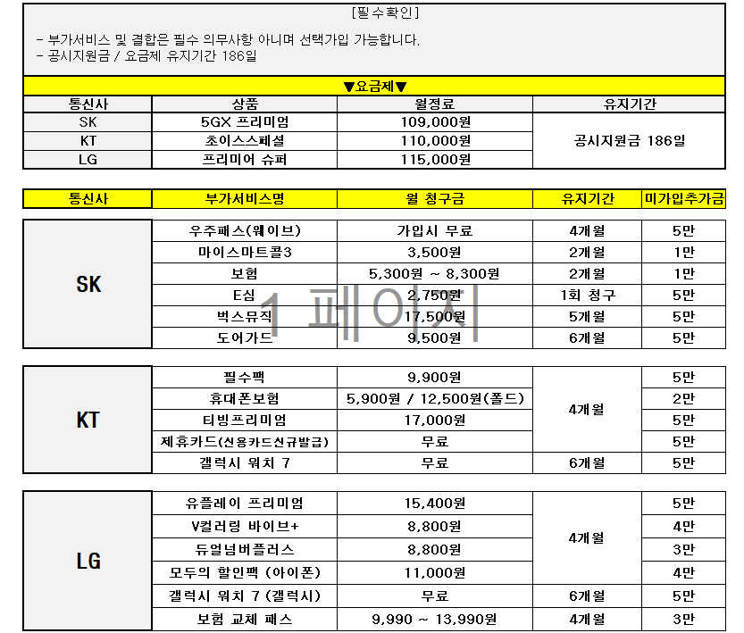 🚨6월 2일 특가시세표🚨