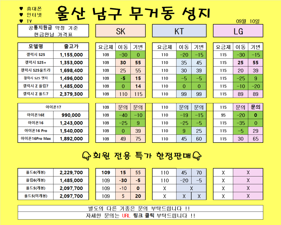 9월 9일 )) 울산 무거동 성지// 보시는 금액 그대로 입니다!!! 말바뀜 절대없음XXX