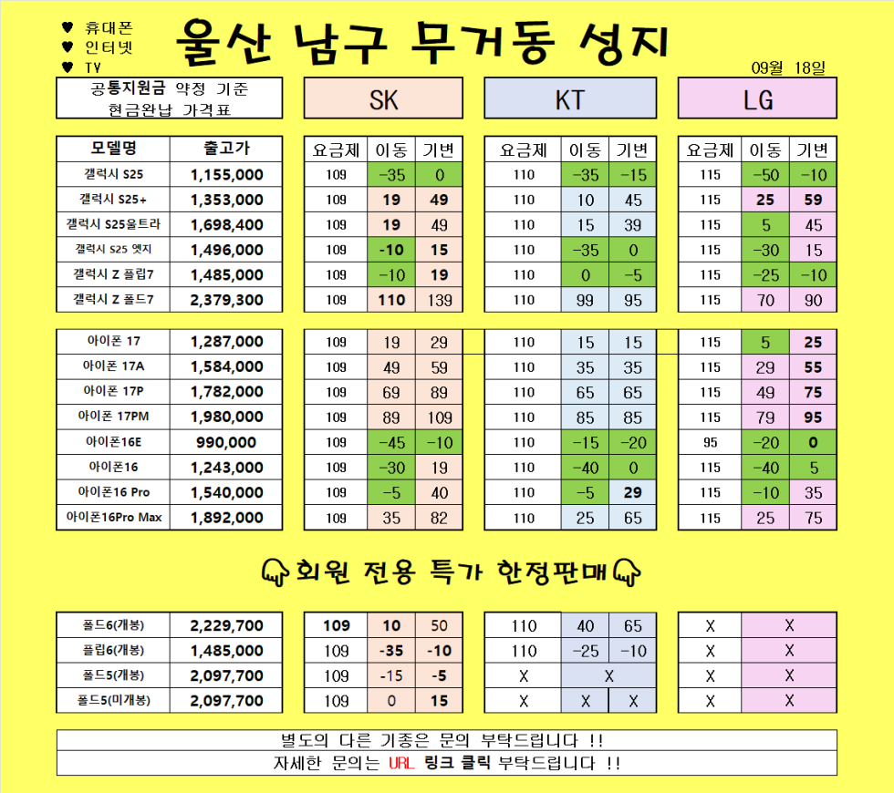 9월 18일 )) 울산 무거동 성지// 보시는 금액 그대로 입니다!!! 말바뀜 절대없음XXX