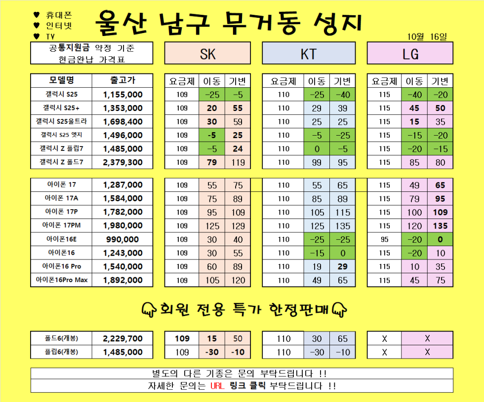 10월 16일 )) 울산 무거동 성지//말바뀜 없음X//연휴대란 금액 유지중!!// 차비 금액 확인하세요~~!!