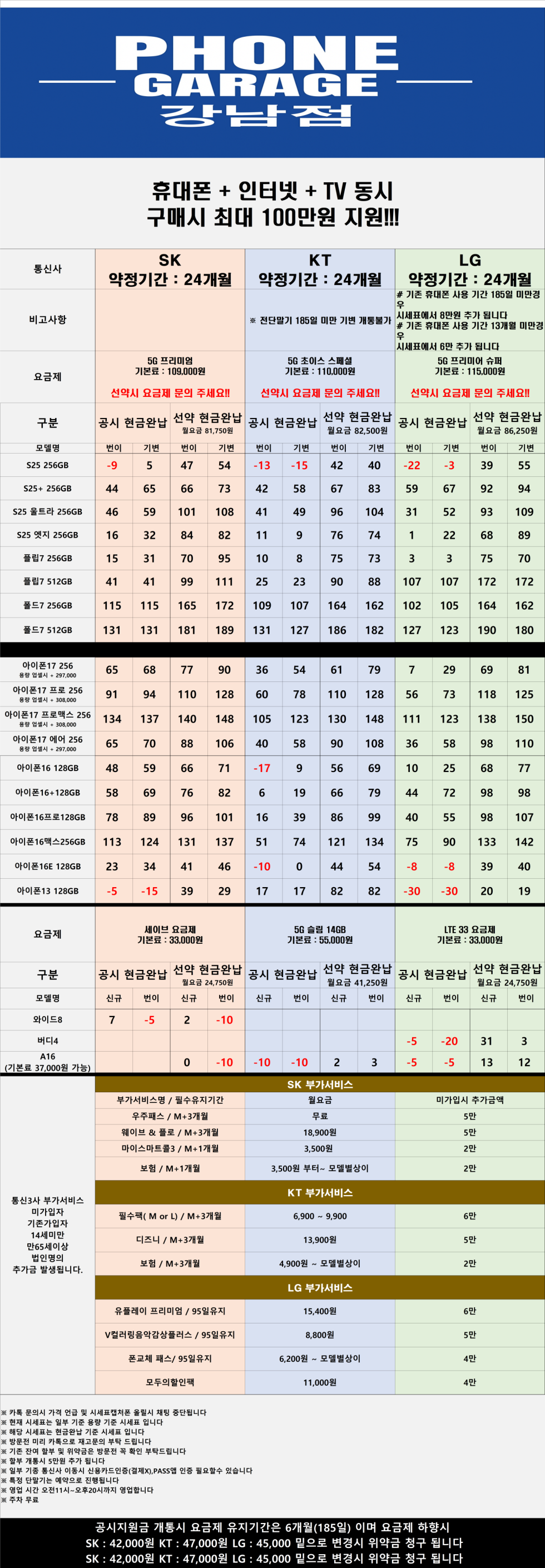 서울 강남 성지 시세표 (시세표대로만 진행~ 말바꿈 절대 없음)
