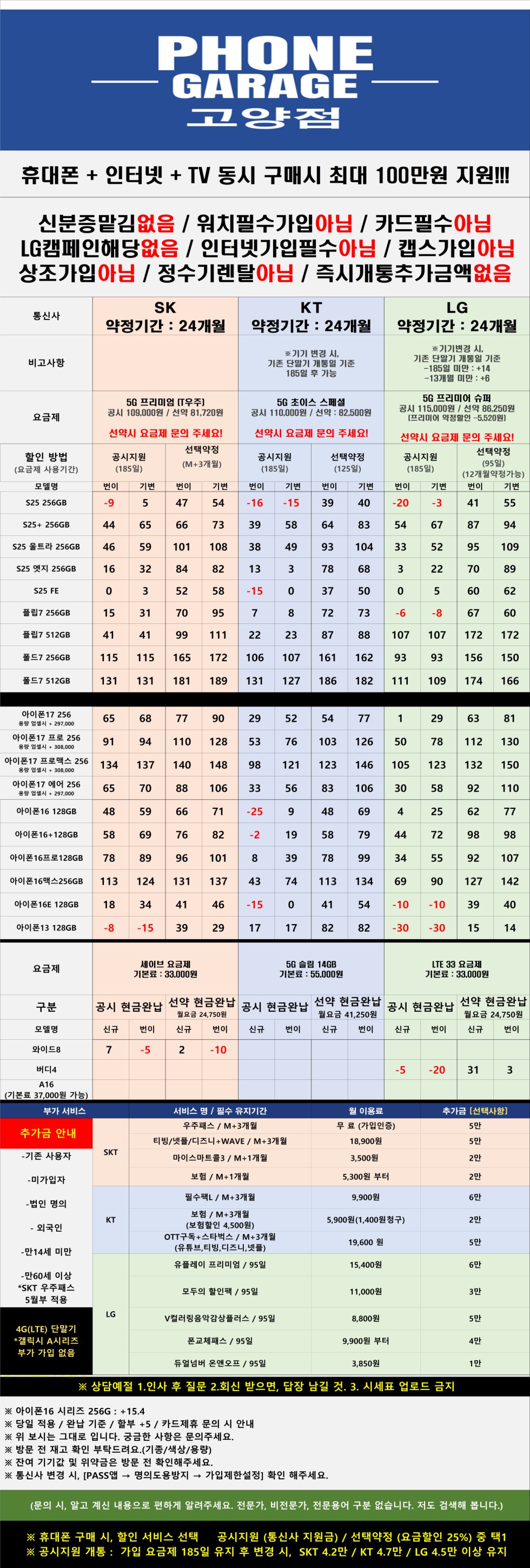 경기 고양 일산 성지 시세표 (시세표대로만 진행~ 말바꿈 절대 없음)