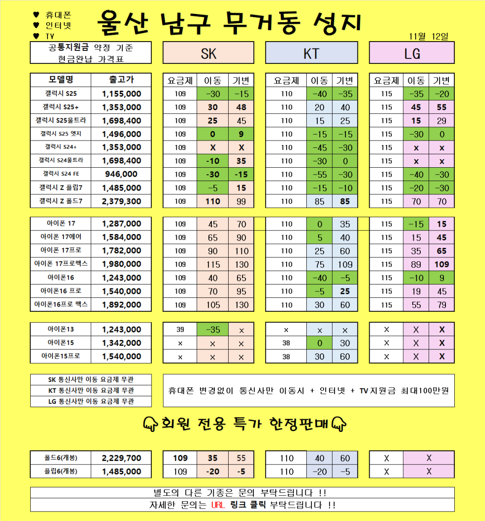 11월12일 )) 울산 무거동 성지 여기보다 싼곳 없습니다 ㄱㄱ와이드8 , A17 차비 미쳤습니다ㄱㄱㄱ그냥 시세표 그대로 보고 오시면 됩니다 ㄱㄱㄱㄱㄱㄱㄱㄱㄱㄱㄱㄱㄱㄱㄱㄱㄱㄱㄱㄱ