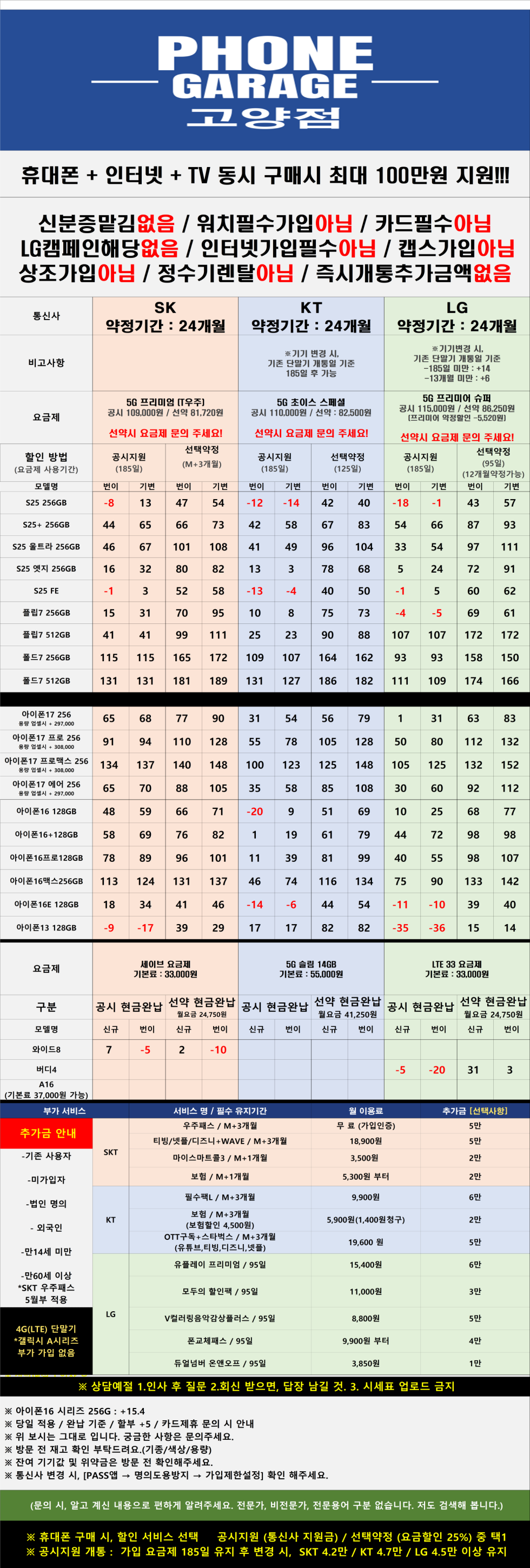 경기 고양 일산 성지 시세표 (시세표대로만 진행~ 말바꿈 절대 없음)