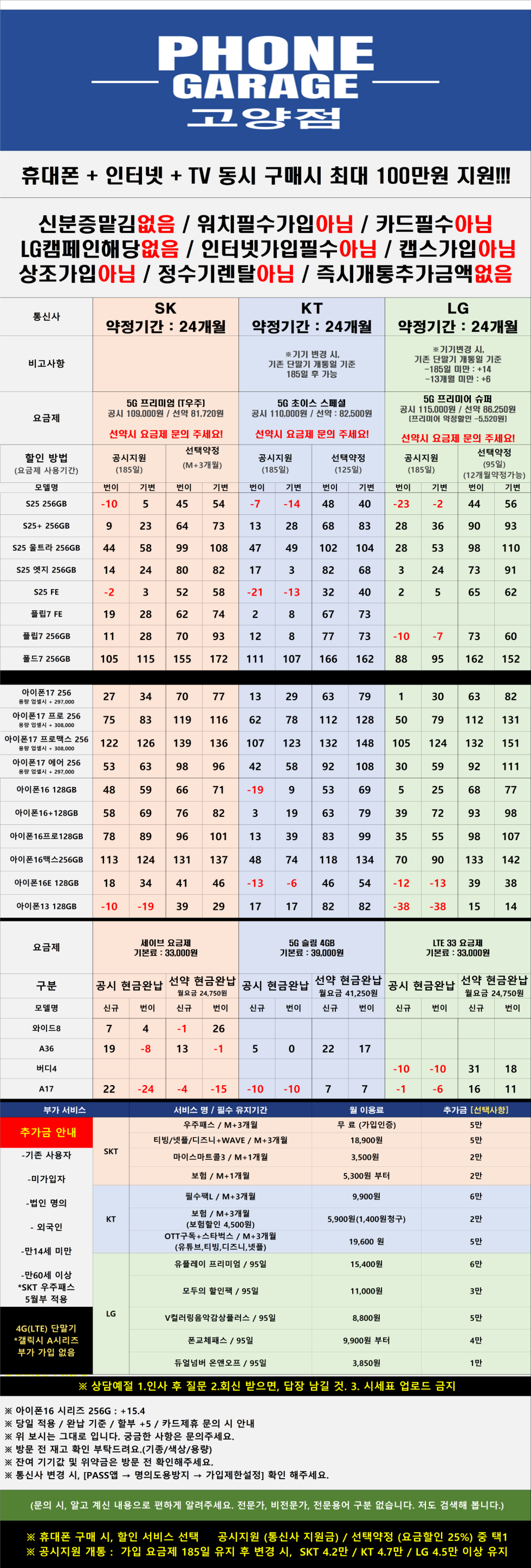 경기 고양 일산 성지 시세표 (시세표대로만 진행~ 말바꿈 절대 없음)