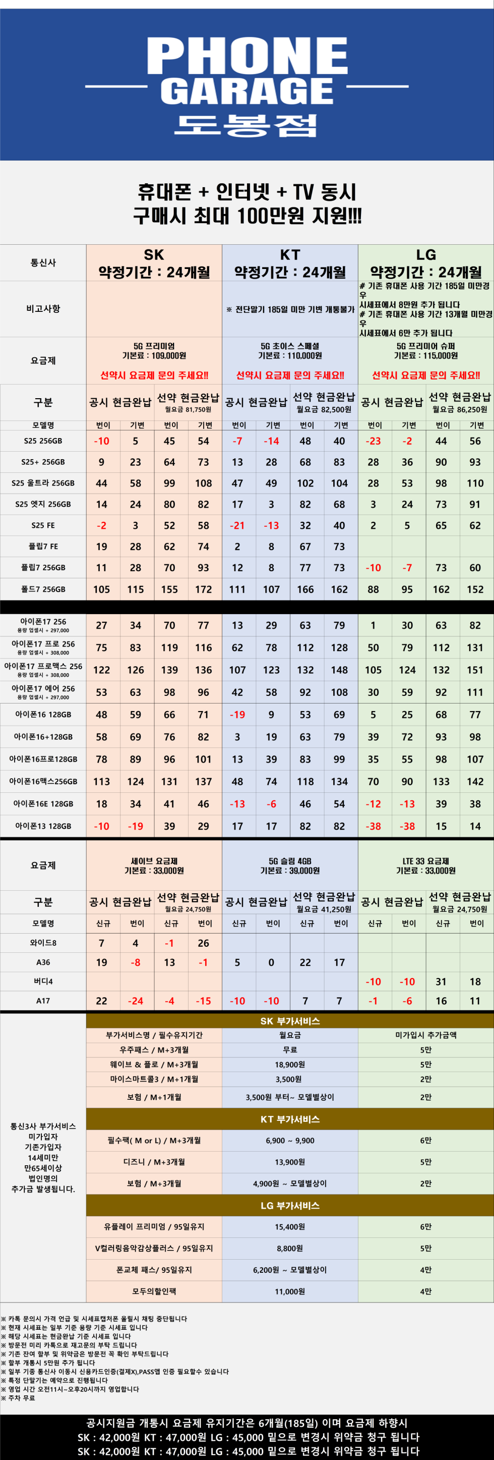서울 도봉 성지 시세표 (시세표대로만 진행~ 말바꿈 절대 없음)