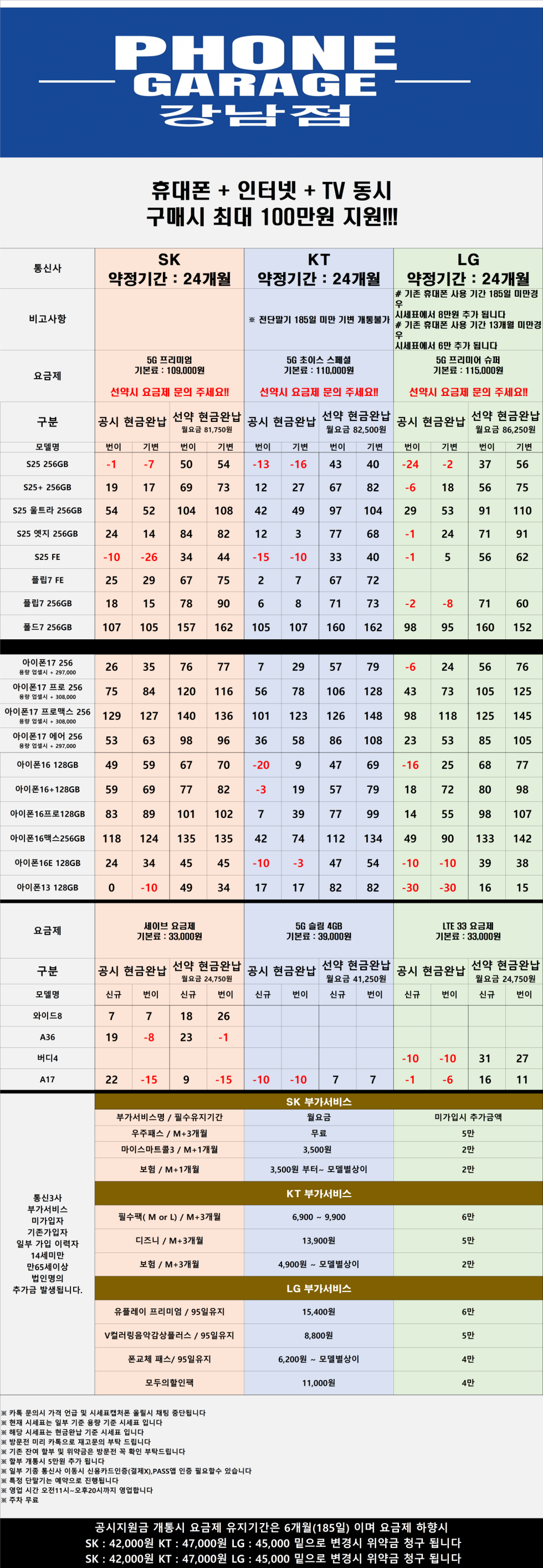 서울 강남 성지 시세표 (시세표대로만 진행~ 말바꿈 절대 없음)