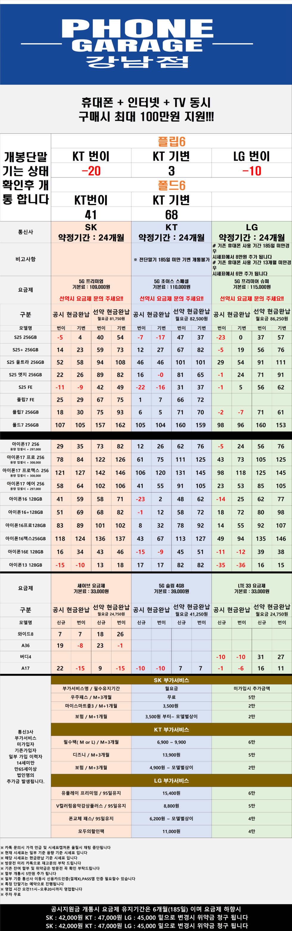 서울 강남 성지 시세표 (시세표대로만 진행~ 말바꿈 절대 없음)