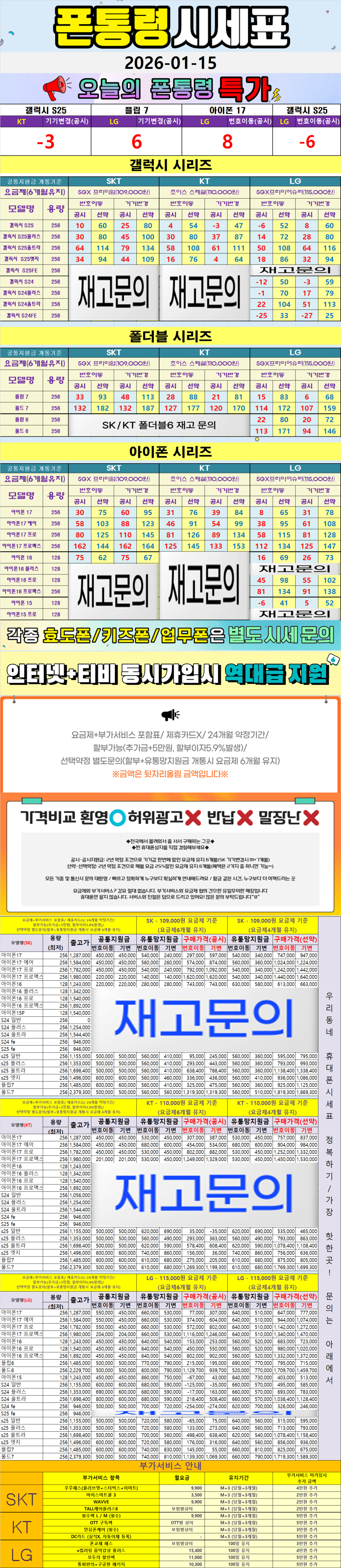 덕소- 경기도 남양주시 휴대폰성지 시세표(와부읍/화도읍/덕소리/월문리/도곡리/팔당리/시우리/진중리/송촌리/삼봉리)