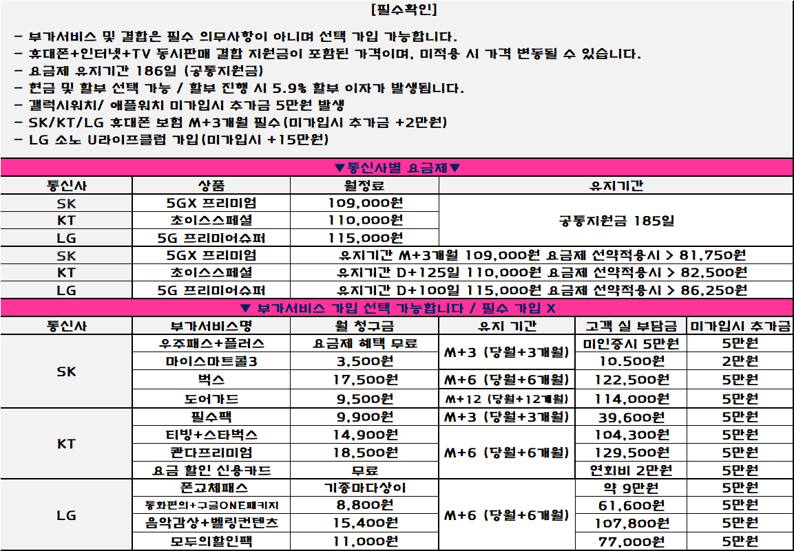 부산 남구 경대 부경대 대연동 휴대폰성지/NO마진특가! / 주말시작 가격으로 승부합니다 !!!