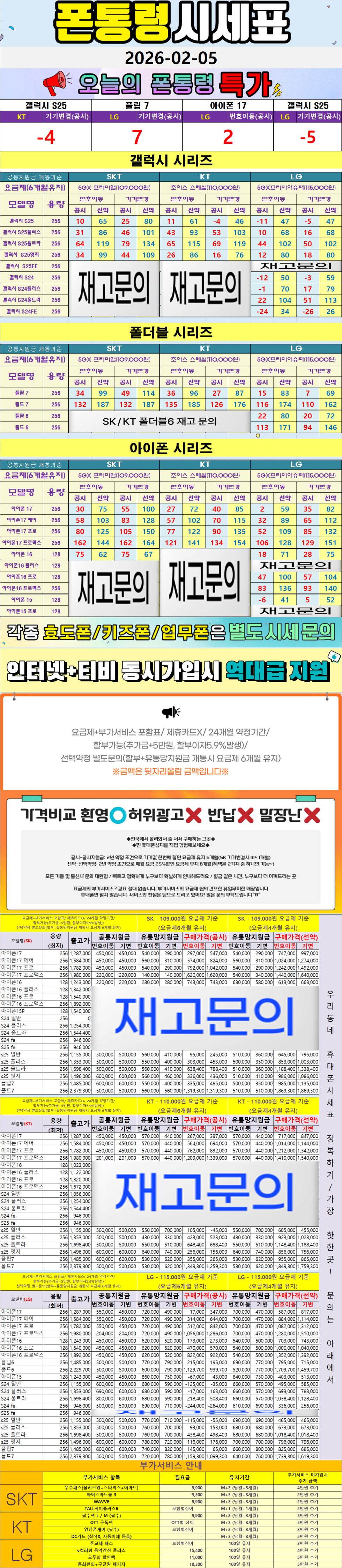 덕소- 경기도 남양주시 휴대폰성지 시세표(와부읍/화도읍/덕소리/월문리/도곡리/팔당리/시우리/진중리/송촌리/삼봉리)