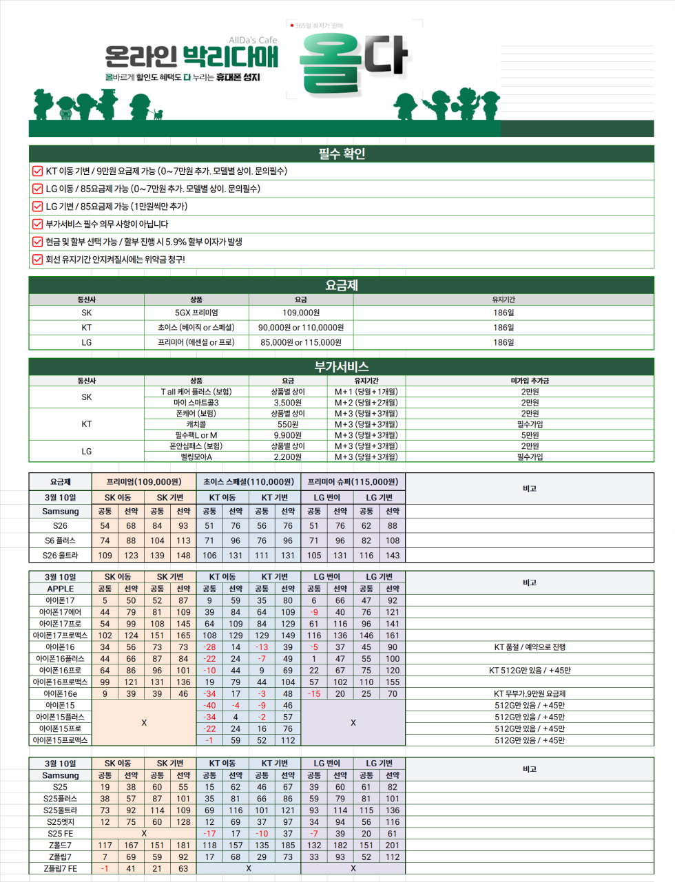 3월11일 온라인택배 올다 시세표 / 허위X 장난X / 성지라고 가봐야 다카드 장난질 ㅡㅡ..