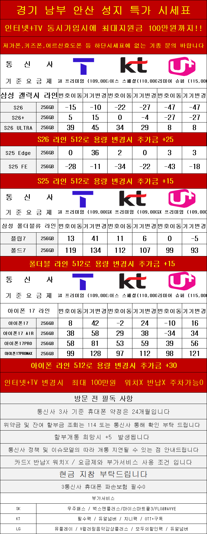 ﻿﻿﻿﻿﻿﻿﻿경기도 안산 휴대폰 성지시세표 카드 X 반납X﻿﻿