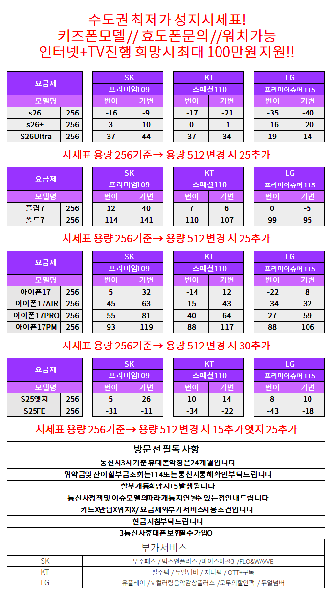 경기도 수원 성지 시세표 (제휴X , 반납X)