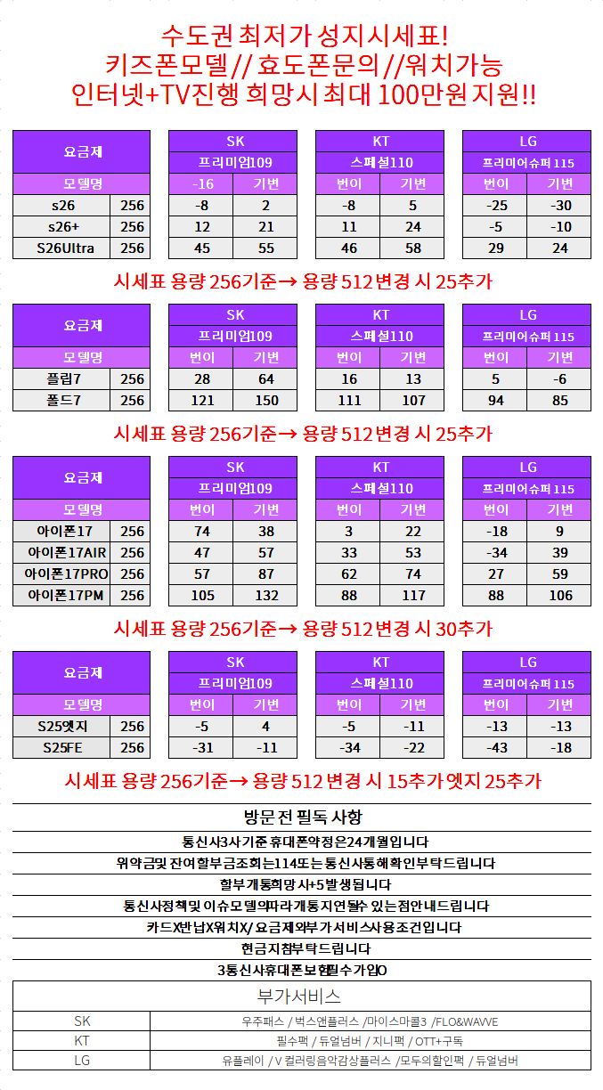 경기도 수원 성지 시세표 (제휴X , 반납X)