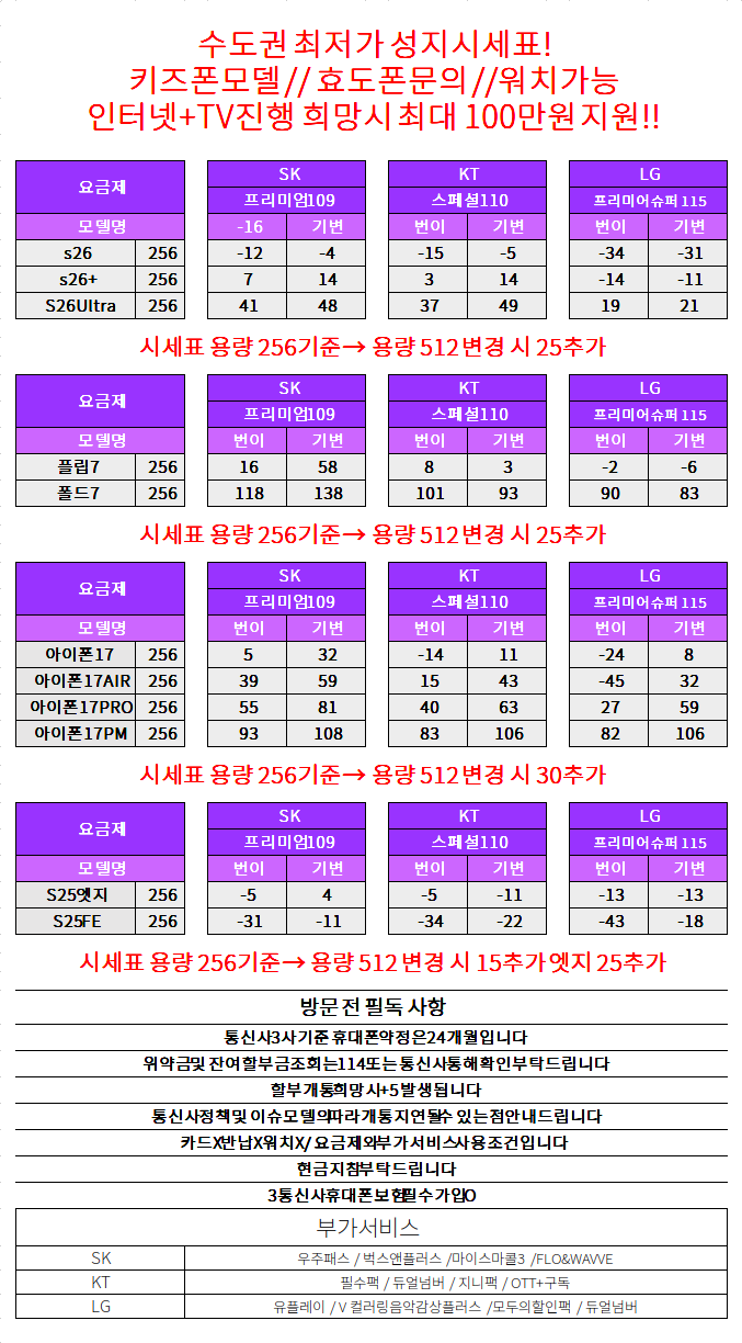 경기도 수원 성지 시세표 (제휴X , 반납X)