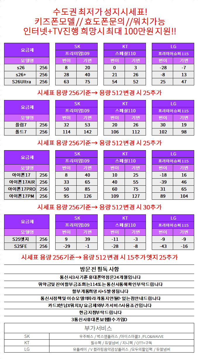 경기도 수원 성지 시세표 (제휴X , 반납X)