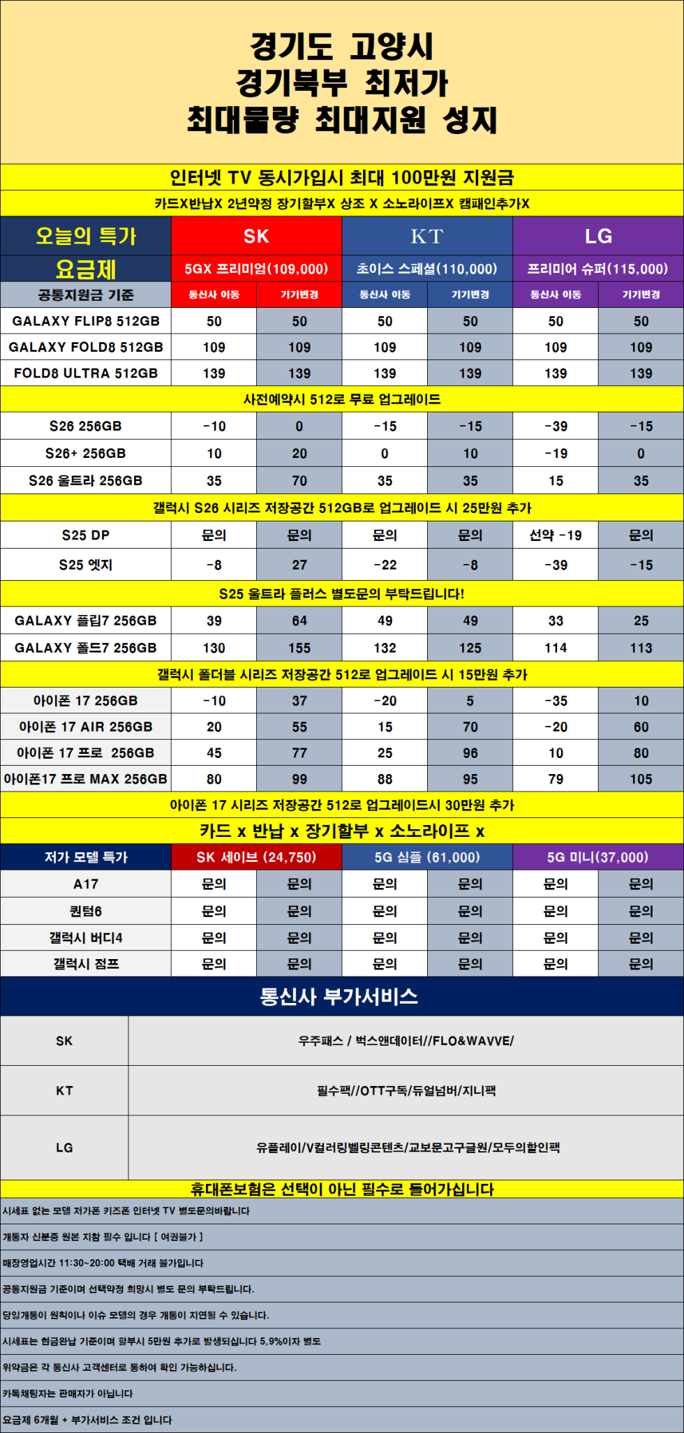 카드X반납X 고양시 투명하게 공개하는 100% 현금완납단가