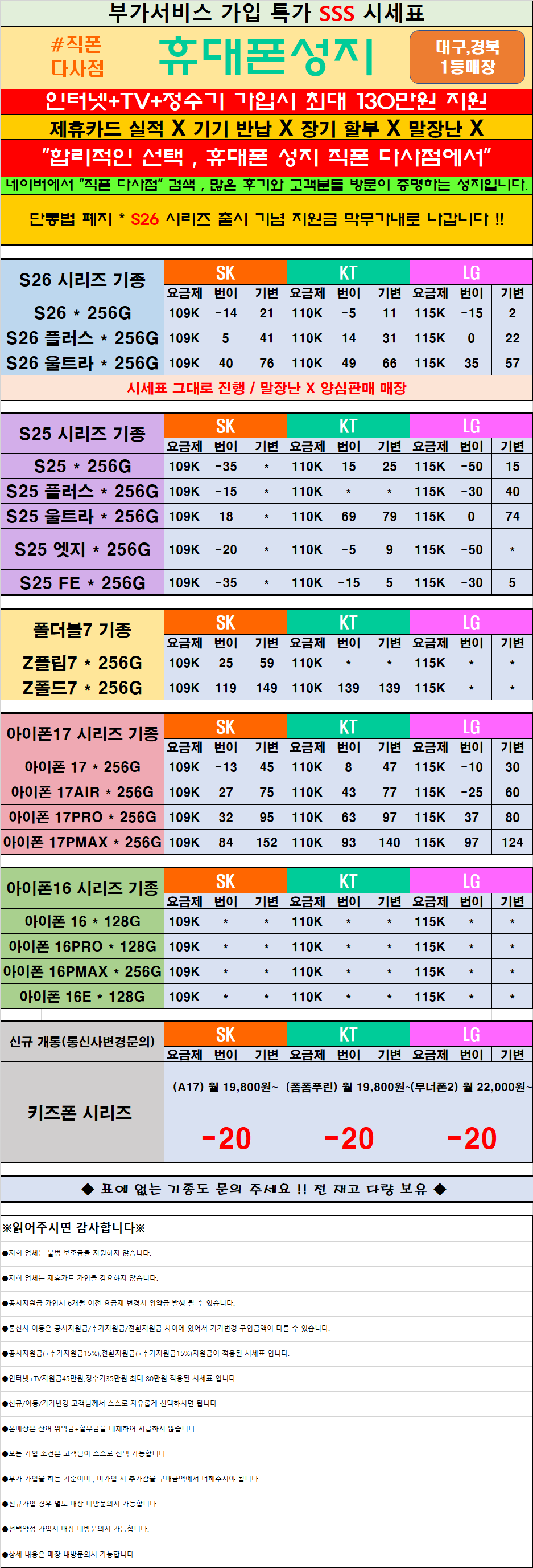 👉대구휴대폰성지 [달성군 대실,다사,서재,세천,현풍,화원,고령,성주,옥포 직폰] 🔥최대 할인🔥 *직폰제휴점* 상조가입X36개월할부X제휴카드X기기반납X(직폰대실다사점) 👉직폰다사점