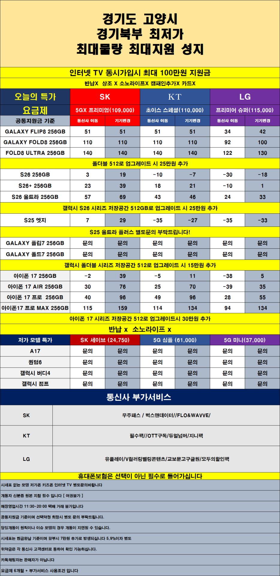 카드X반납X 고양시 투명하게 공개하는 100% 현금완납단가