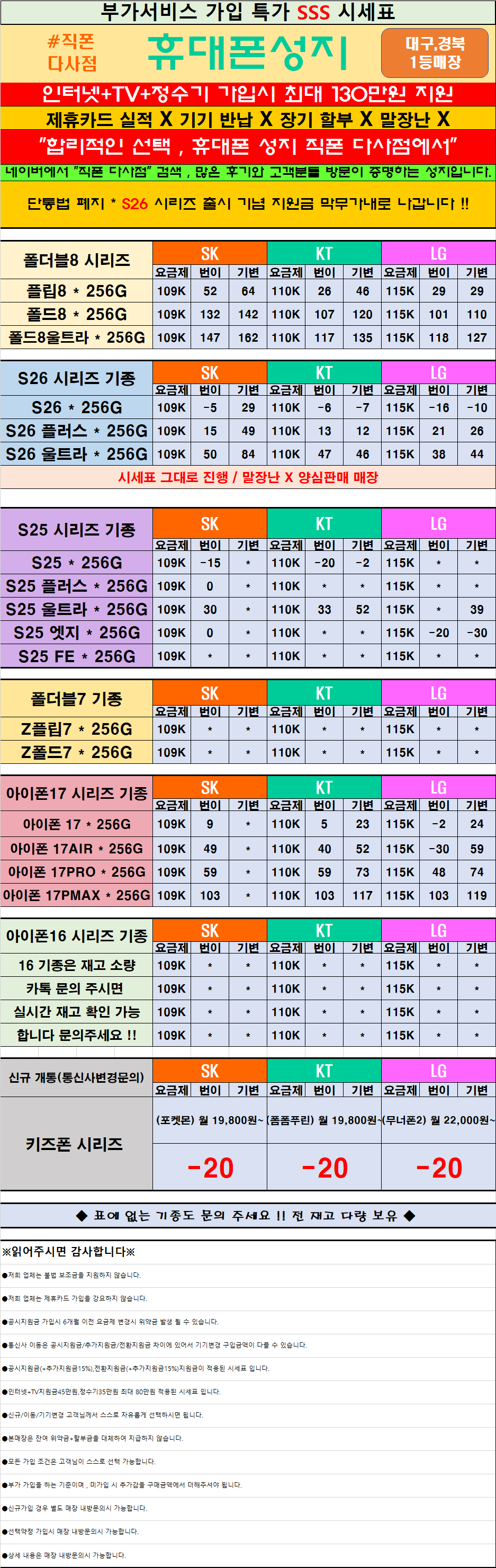 👉대구휴대폰성지 [달성군 대실,다사,서재,세천,현풍,화원,고령,성주,옥포 직폰] 🔥최대 할인🔥 *직폰제휴점* 상조가입X도어가드X제휴카드X기기반납X(직폰대실다사점) 👉직폰다사점